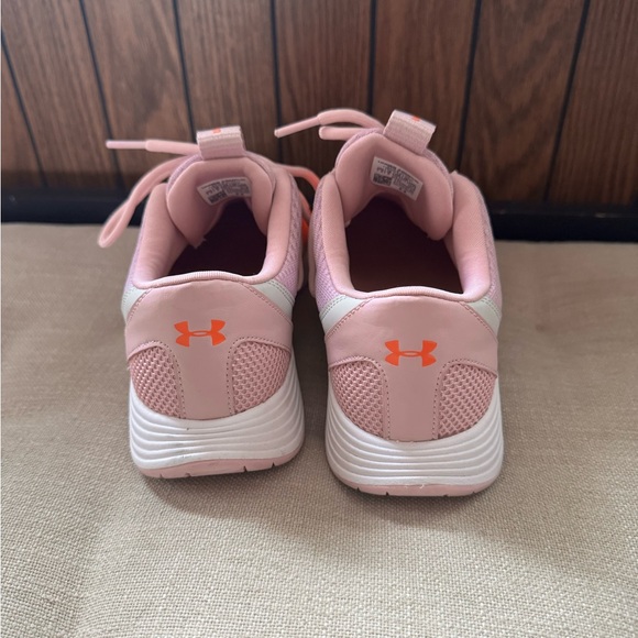 Under Armour Kids' Vibrant Orange and Lavender Sneakers - Picture 3 of 6